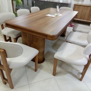 TABLE DE SALLE À MANGER + 8 CHAISES (L=2,00m x l=1,00m)