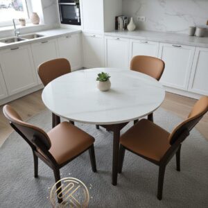 SALLE À MANGER + 4 CHAISES (Diamètre = 110cm)