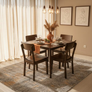 SALLE À MANGER + 4 CHAISES (L=90cm x l=90cm)