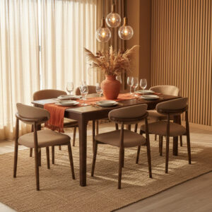 SALLE À MANGER + 6 CHAISES (L=1,30m x l=80cm)