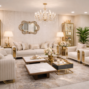 SALON TURQUE 3 PLACES ET 2 FAUTEUILS (L=2,00m x l=1,00m)